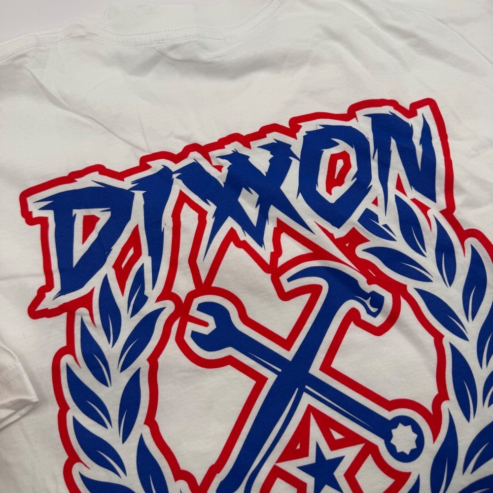 DIXON Sturgis SD Men's Large T Shirt Graphic‎ Print White New without Tags